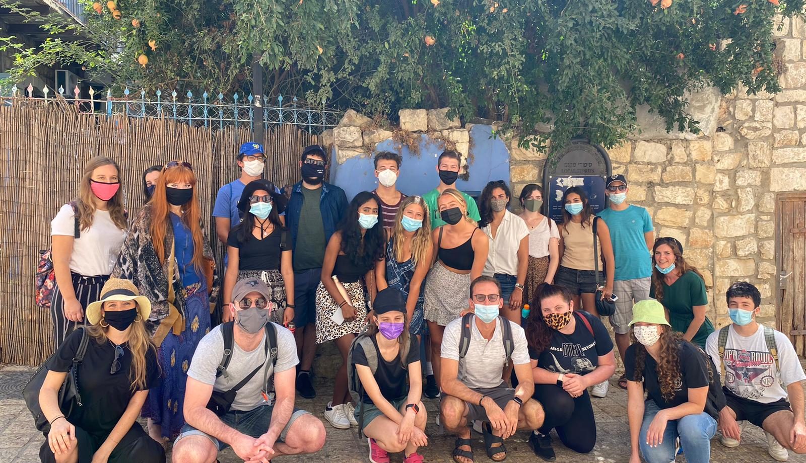 WUJS Interns touring Tzfat