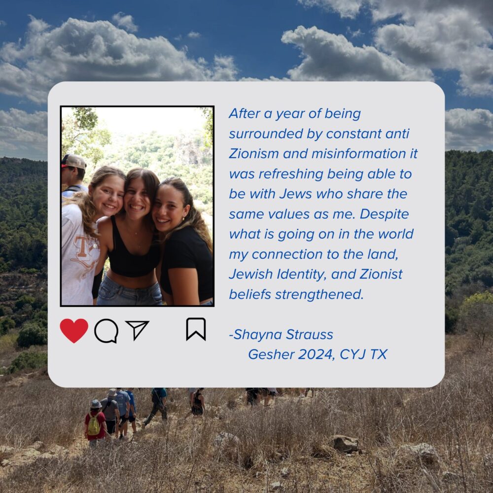 Strengthening My Zionist Identity on Gesher