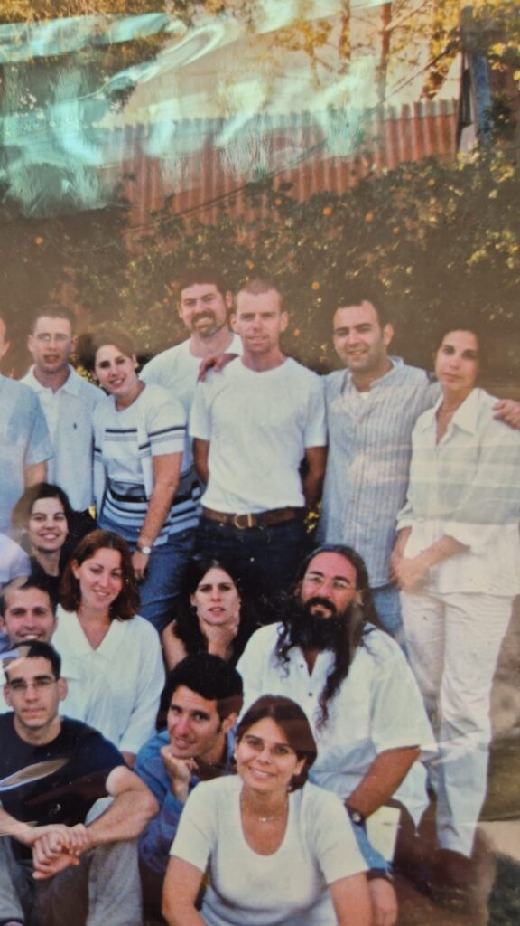 YJ Summer programs Kabbalat Shabbat Pic at our all-staff training, probably 1999